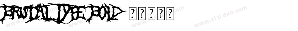 Brutal Type Bold字体转换